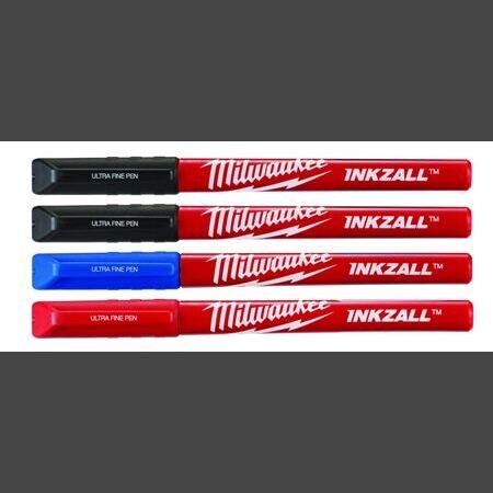 INKZALL Fineliner 2x schwarz, rot, blau