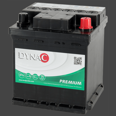 Starterbatterie Dynac Premium 40 Ah. Calcium-Calcium. wartungsfrei