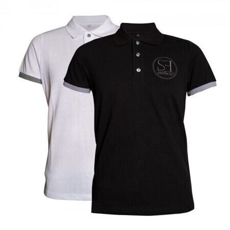 Polo-Shirts Schwarz XS